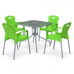 Комплект мебели TL80x80/XRF065BG-Green (4+1)