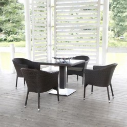 Комплект плетеной мебели T605SWT/Y350B-W53 Brown