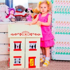 Игрушечный кукольный домик "София" с 14 предметами мебели