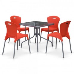 Комплект мебели TL80x80/XRF065AO-Orange (4+1)