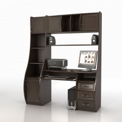 Компьютерный стол КС-1К Беркут со стеллажом Триумф СФ-403Д