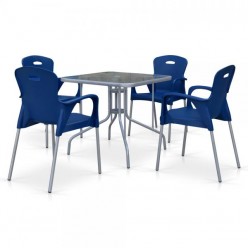 Комплект мебели TL80x80/XRF065BB-Blue (4+1)