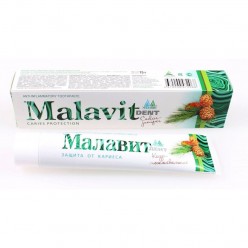 Зубная паста «Малавит Дент» Кедр-Можжевельник защита от кариеса