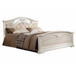 Кровать "Анна" 2-х спальная с двумя спинками и мягким элементом
