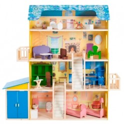 Кукольный домик "Лира" (с мебелью)