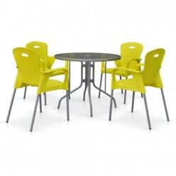 Комплект мебели TD90/XRF065BY-Yellow (4+1)